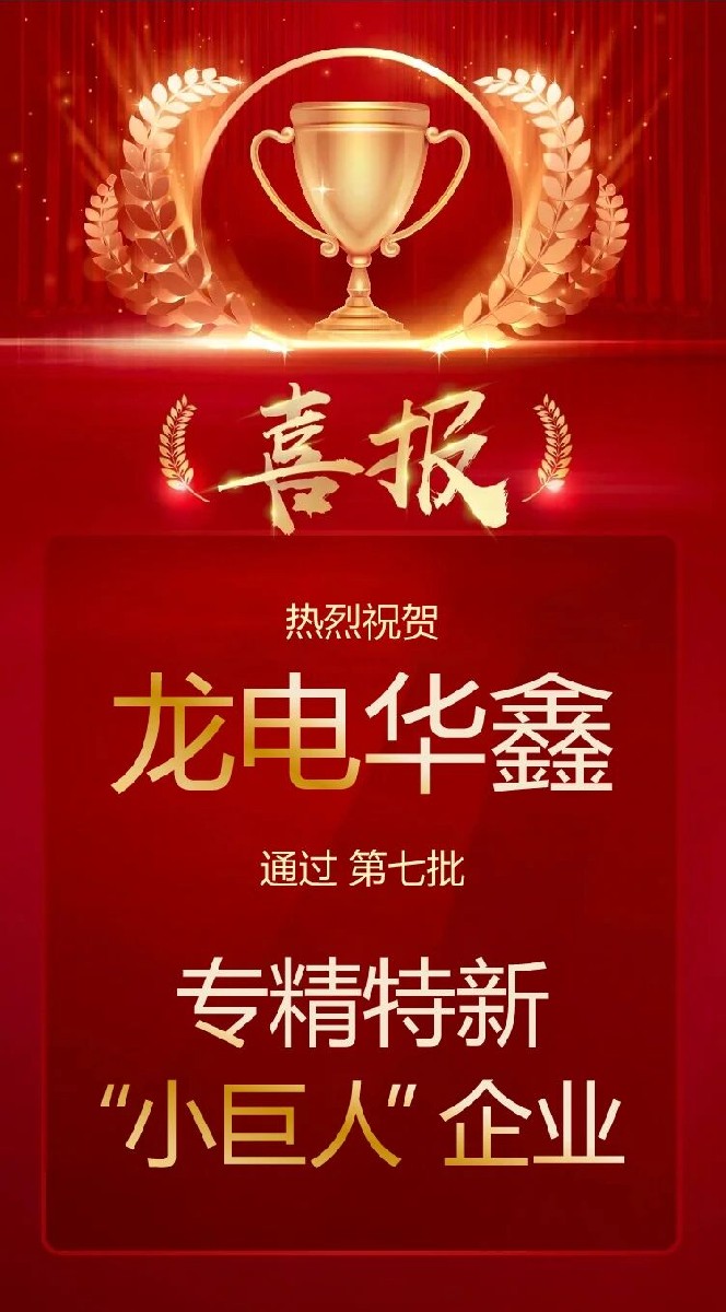 喜報！深圳龍電華鑫通過國家專精特新“小巨人”企業認定